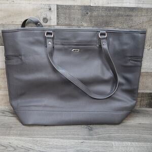 Jewell By Thirty One Grey Tote Purse Laptop Bag